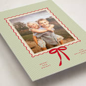 "Trendy classic" - Holiday Photo Mount Cards in Holly by Creo Study - Premium Photo Paper Mounted on Card