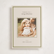 "Dorset" - Holiday Photo Mount Cards in Juniper by Amy Kross - Front