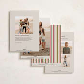 "Dorset" - Holiday Photo Mount Cards in Juniper by Amy Kross - Back of Card Options