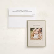 "Dorset" - Holiday Photo Mount Cards in Juniper by Amy Kross - Card with Envelope