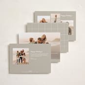 "Stamped" - Holiday Photo Mount Cards in Sand by Maja Cunningham - Back of Card Options