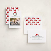 "Winter Monogram" - Holiday Photo Mount Cards in Wreath by Petra Kern - Assembled
