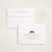 "Winter Monogram" - Holiday Photo Mount Cards in Wreath by Petra Kern - FREE Recipient Addressing