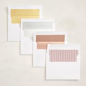 "Glide" - Holiday Photo Mount Cards in Holly Berry by Everett Paper Goods - Envelope Liner Options