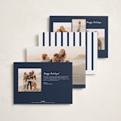 "Shortbread" - Holiday Photo Mount Cards in Navy by Blustery August - Back of Card Options
