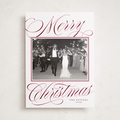 "Sugarplum" - Holiday Photo Mount Cards in Sugar Plum by Alston Foster - Front