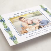 "Plaid bows" - Holiday Photo Mount Cards in Frosted by Sarah Knight - Premium Photo Paper Mounted on Card