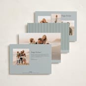 "Bedford" - Holiday Photo Mount Cards in Snow by Amy Kross - Back of Card Options