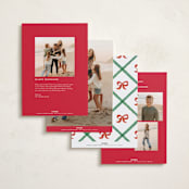 "Christmas maximalism" - Holiday Photo Mount Cards in Stocking by Creo Study - Back of Card Options