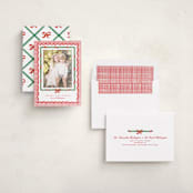 "Christmas maximalism" - Holiday Photo Mount Cards in Stocking by Creo Study - Assembled