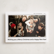 "Serenata" - Holiday Photo Mount Cards in Midnight by Pati Cascino - Front