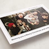 "Serenata" - Holiday Photo Mount Cards in Midnight by Pati Cascino - Premium Photo Paper Mounted on Card