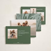 "Family Traditions" - Holiday Photo Mount Cards in Evergreen by Erin Hodges - Back of Card Options