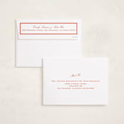 "Miro" - Holiday Photo Mount Cards in Clementine by Megan Davis - FREE Recipient Addressing