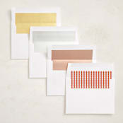 "Miro" - Holiday Photo Mount Cards in Clementine by Megan Davis - Envelope Liner Options