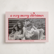 "Casual Fancy Christmas" - Holiday Photo Mount Cards in Peppermint by Anna Kasper - Front