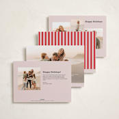 "Casual Fancy Christmas" - Holiday Photo Mount Cards in Peppermint by Anna Kasper - Back of Card Options