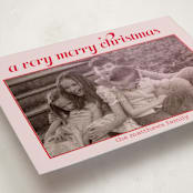 "Casual Fancy Christmas" - Holiday Photo Mount Cards in Peppermint by Anna Kasper - Premium Photo Paper Mounted on Card