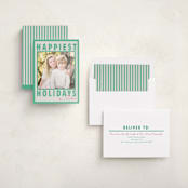 "Wordy Waze" - Holiday Photo Mount Cards in Wintermint by Kaydi Bishop - Assembled