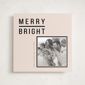 "Modern & Merry" - Holiday Photo Mount Cards in Ink by Joyce Pinheiro - Front