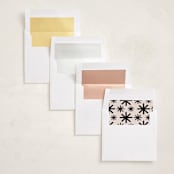 "Modern & Merry" - Holiday Photo Mount Cards in Ink by Joyce Pinheiro - Envelope Liner Options