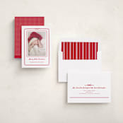 "Little Christmas Gift" - Holiday Photo Mount Cards in Candy Cane by Jenna Holcomb - Assembled