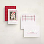 "Festive Mickey frame" - Holiday Photo Mount Cards in Peppermint by Lea Delaveris - Assembled