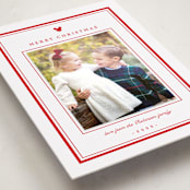 "Mickey classic preppy" - Holiday Photo Mount Cards in Candy Cane by Creo Study - Premium Photo Paper Mounted on Card