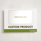 "Portrait Custom" - Holiday Photo Mount Cards in Charcoal by Minted Custom - Front