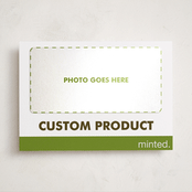 "Portrait Custom" - Holiday Photo Mount Cards in Charcoal by Minted Custom - Front