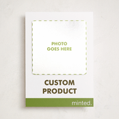 "Portrait Custom" - Holiday Photo Mount Cards in Charcoal by Minted Custom - Front