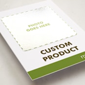 "Portrait Custom" - Holiday Photo Mount Cards in Charcoal by Minted Custom - Premium Photo Paper Mounted on Card