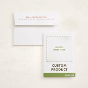 "Portrait Custom" - Holiday Photo Mount Cards in Charcoal by Minted Custom - Card with Envelope