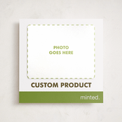 "Portrait Custom" - Holiday Photo Mount Cards in Charcoal by Minted Custom - Front