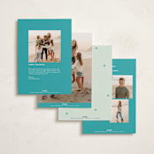 "Julep" - Holiday Photo Mount Cards in Mint by Megan Davis - Back of Card Options