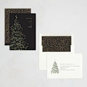 "Winter Sparkle" - Holiday Cards in Coal by Leah Bisch - Assembled