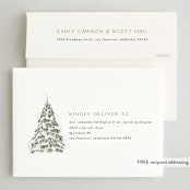 "Winter Sparkle" - Holiday Cards in Coal by Leah Bisch - FREE Recipient Addressing
