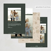 "woodland shimmer" - Holiday Cards in Forest by Susan Zinader - Back of Card Options