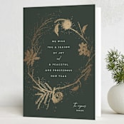 "woodland shimmer" - Holiday Cards in Forest by Susan Zinader - Folded Card