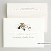 "woodland shimmer" - Holiday Cards in Forest by Susan Zinader - FREE Recipient Addressing