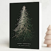 "Frosted Tree" - Holiday Cards in Pine by Leah Bisch - Folded Card