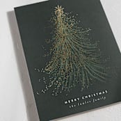 "Frosted Tree" - Holiday Cards in Pine by Leah Bisch - Detail