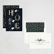 "Hope" - Holiday Cards in Winter by Susan Moyal - Assembled