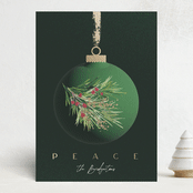 "vintage bauble" - Holiday Cards in Emerald by silverscreen studio - Front