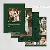 "vintage bauble" - Holiday Cards in Emerald by silverscreen studio - Back of Card Options