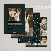 "confetti popper" - Holiday Cards in Midnight by Ellen Schlegelmilch - Back of Card Options