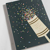 "confetti popper" - Holiday Cards in Midnight by Ellen Schlegelmilch - Detail