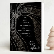 "A light shines" - Holiday Cards in Midnight by Alethea and Ruth - Folded Card