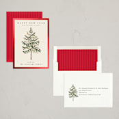 "Vintage Spruce" - Holiday Cards in Eggnog by Amy Kross - Assembled