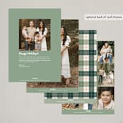 "Book Stack" - Holiday Cards in Holly Jolly by Kate Ahn - Back of Card Options
